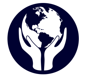 Globe icon with hands holding - a Cincinnati School and Chicago School - Regeneration Schools is a charter school serving the community with the best students and teachers